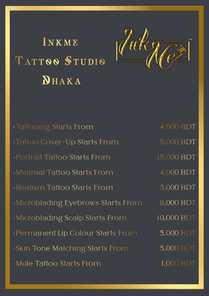 Priceing card InkMe